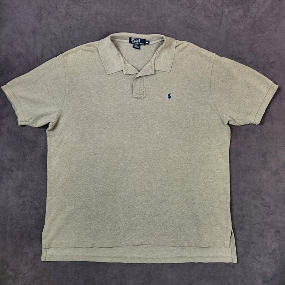 Polo Ralph Lauren Polo Shirt Mens XXL Green Short Sleeve Cotton‎ Casual Vintage - Picture 1 of 8